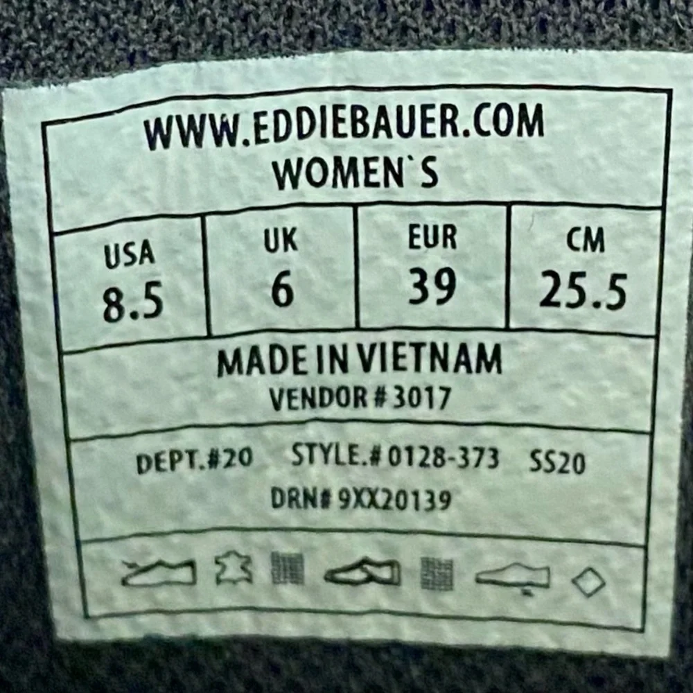 Eddie Bauer Covey 2.0 Boots Women’s Size 8.5 Black Leather Gray Tweed Side Zip